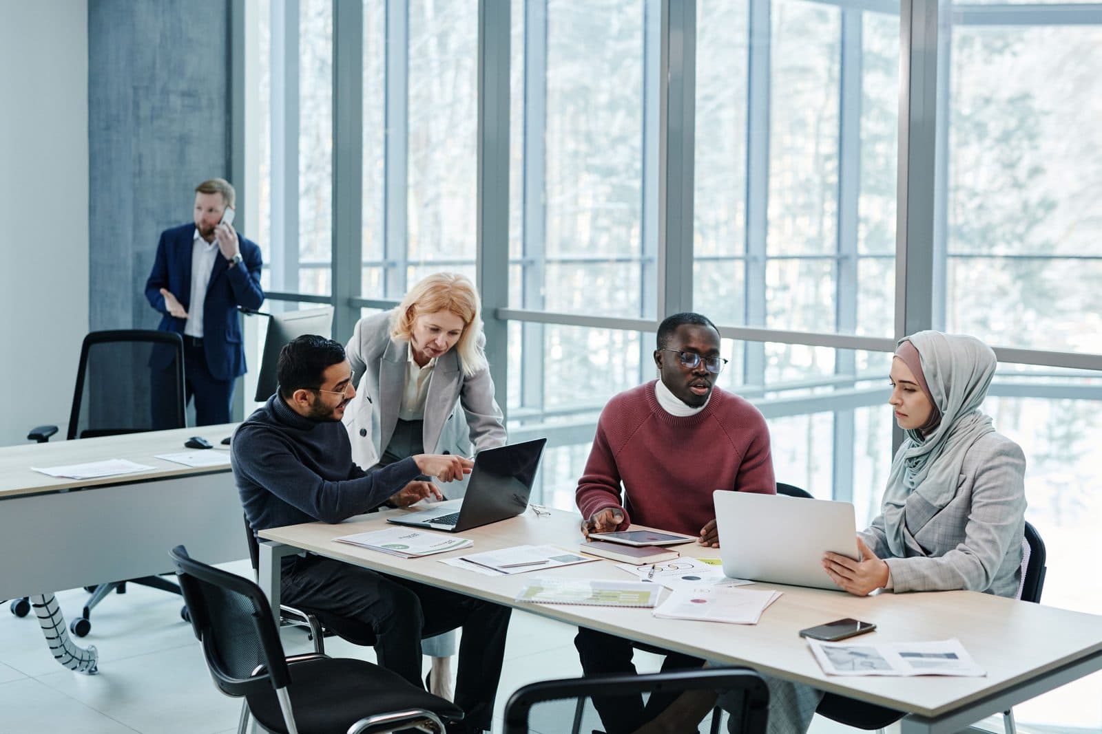 The SkillSync team collaborating